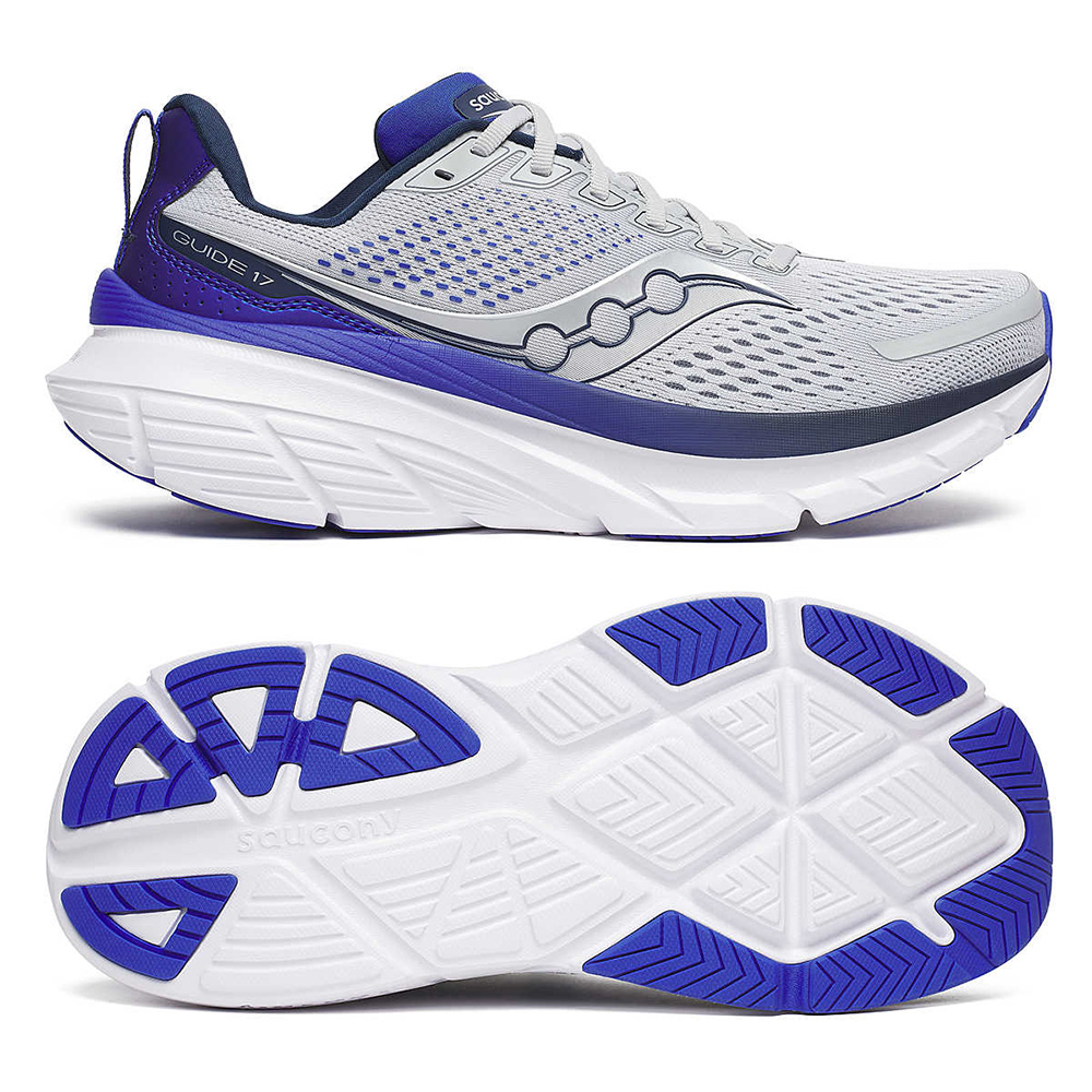 saucony Guide 17 Herren Stabilität- Laufschuh - Cloud | Royal