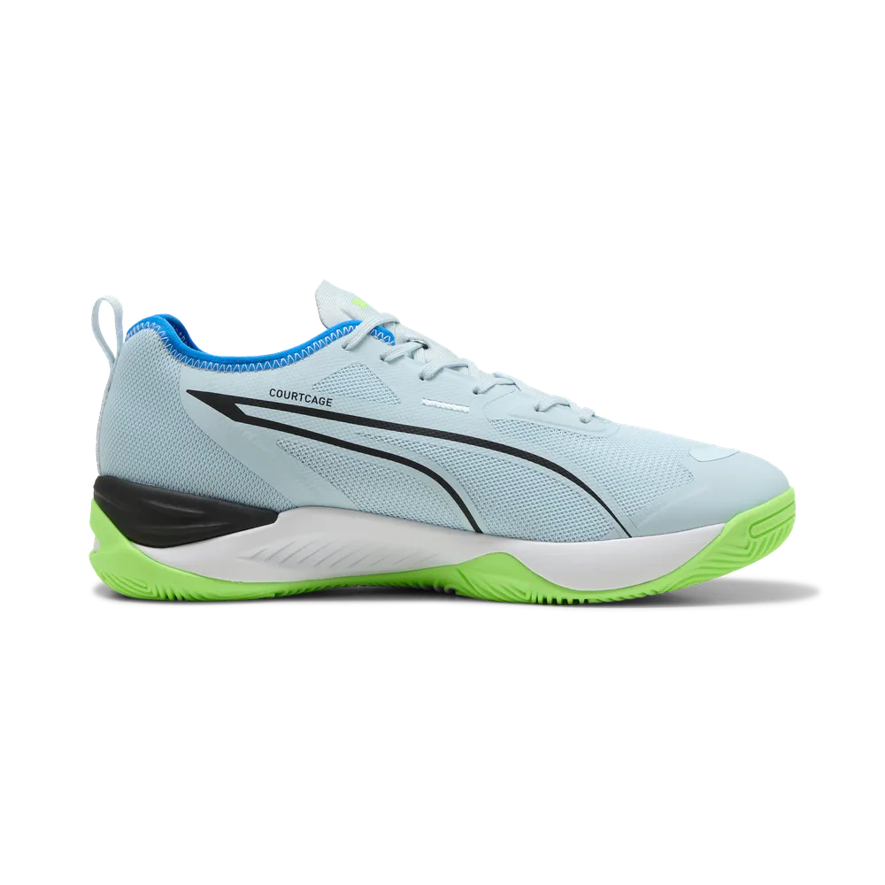 PUMA Eliminate NITRO 4 Hallenschuhe Unisex – Aqua/White/Black