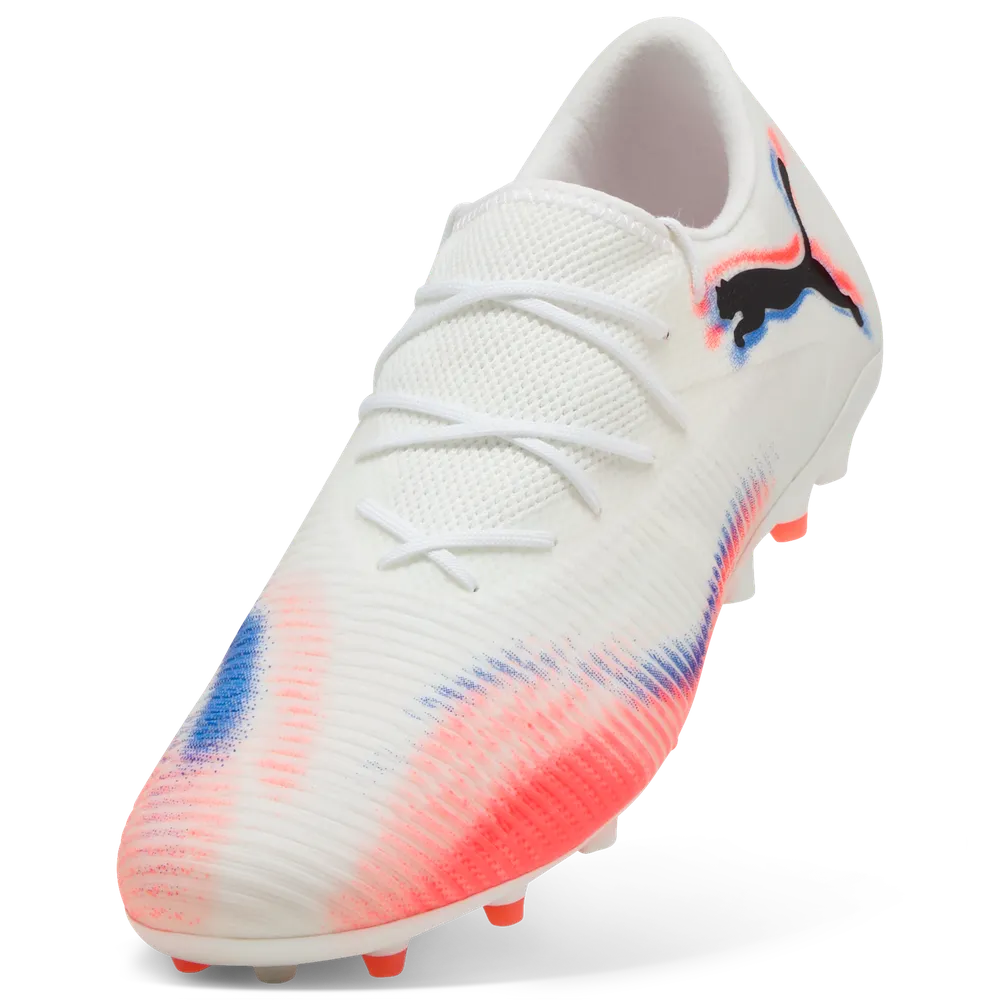 Puma FUTURE 8 MATCH LOW FG/AG Fußballschuhe – White Black/Glowing Red