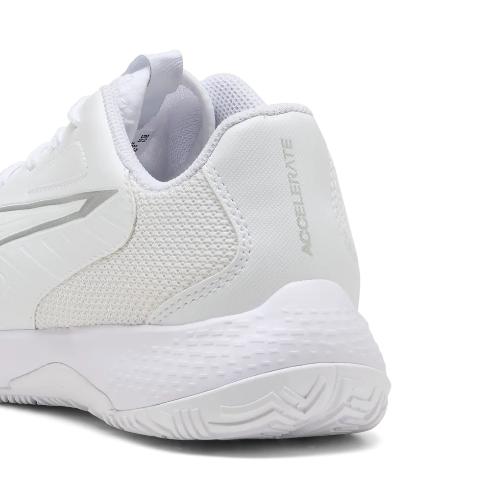 PUMA Accelerate Jr 4 White/Silver - Handballschuhe Kinder PUMA Accelerate Jr 4 White/Silver - Handballschuhe Kinder