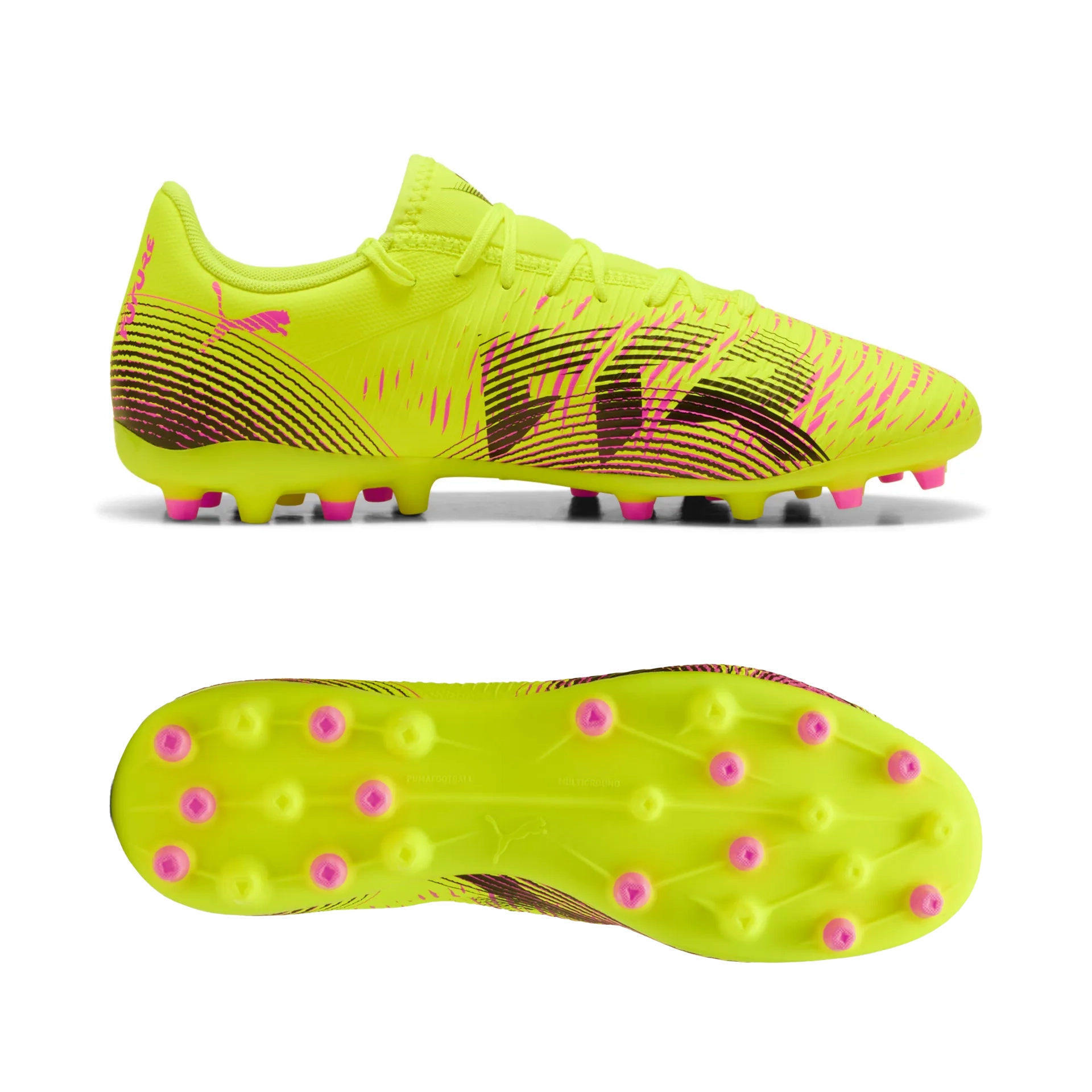 Puma FUTURE 8 PLAY MG Fußballschuhe Unisex – Yellow Alert