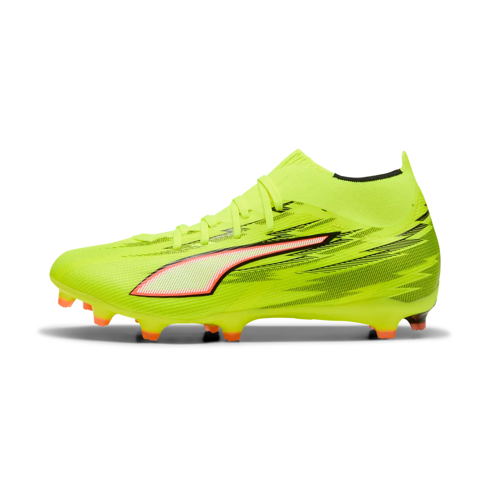 Puma ULTRA 6 MATCH+ FG/AG Fußballschuhe - Yellow Alert/Black/Red/Lime