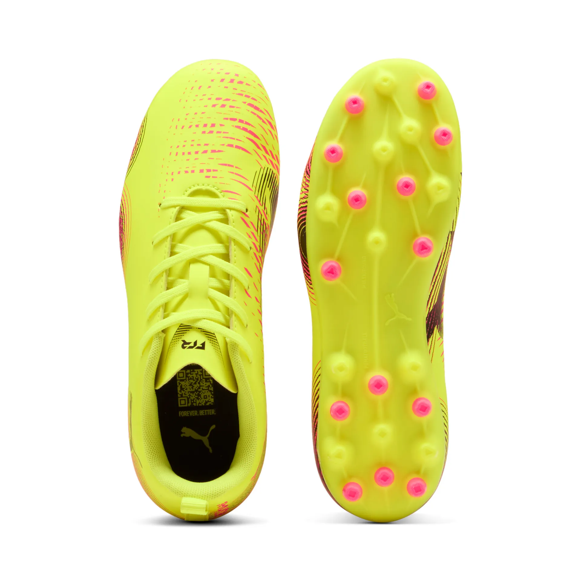 Puma FUTURE 8 PLAY MG JR Fußballschuhe Kinder – Yellow Alert