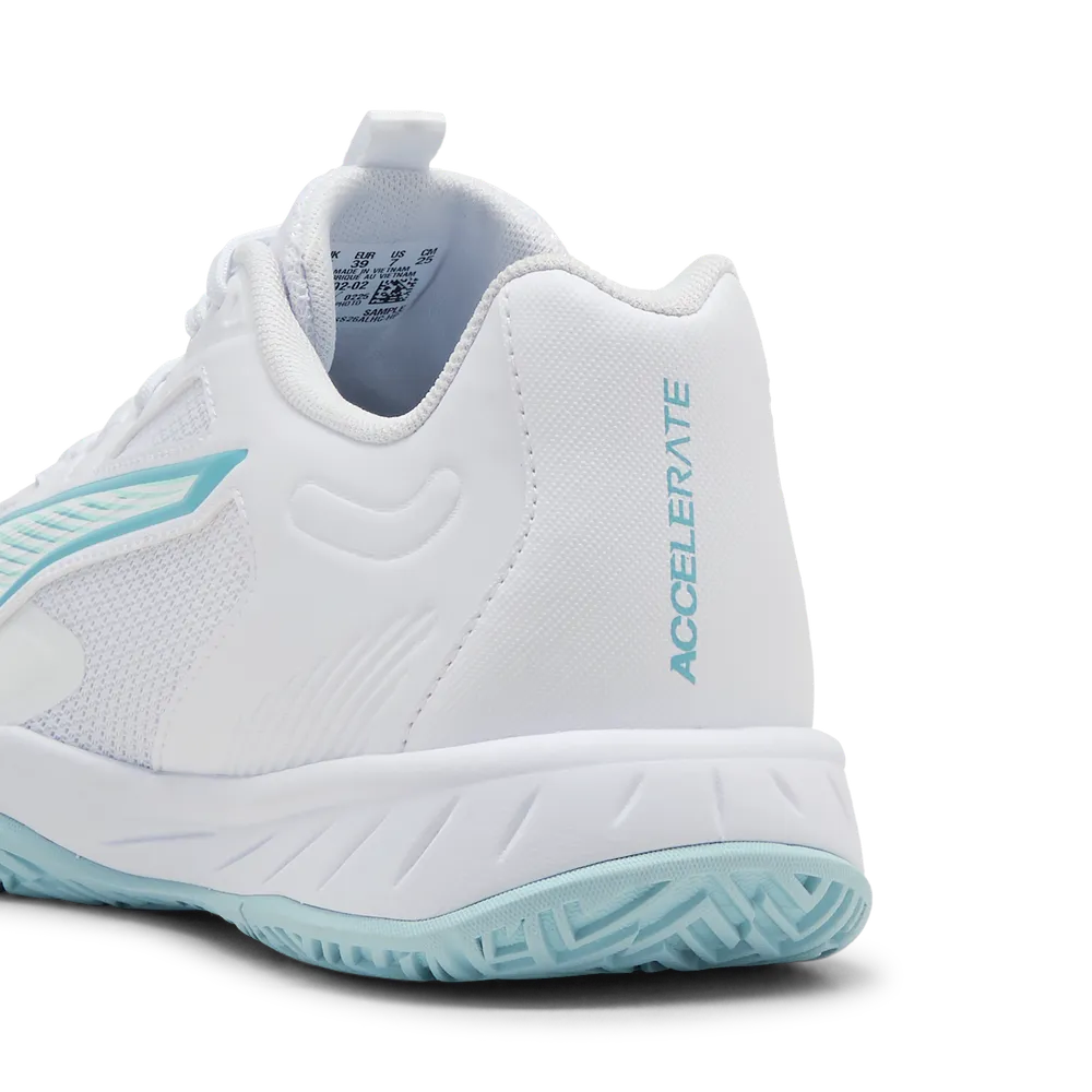 PUMA Accelerate Pro 4 Game On White/Blue/Water - Handballschuhe Damen PUMA Accelerate Pro 4 Game On White/Blue/Water - Handballschuhe Damen