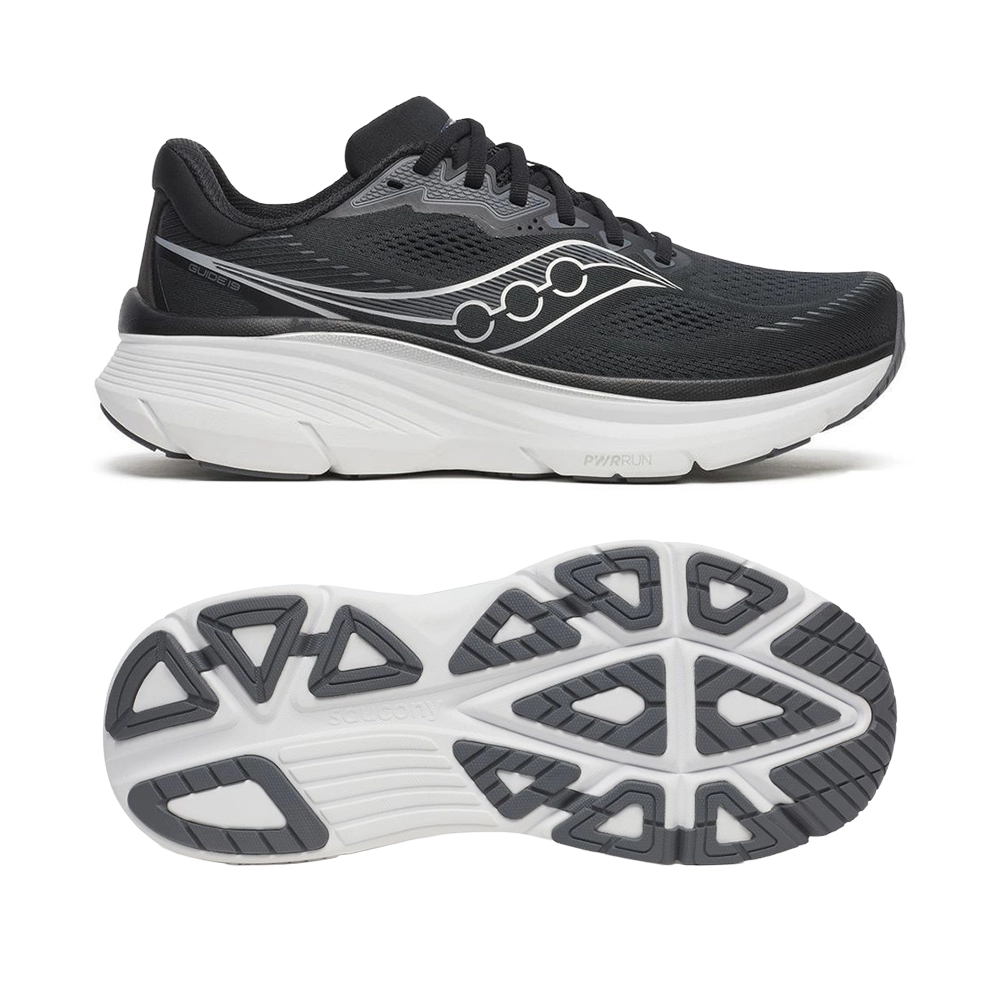 saucony Guide 19 Herren Stabilität- Laufschuh - Black | Silver saucony Guide 19 Herren Stabilität- Laufschuh - Black | Silver