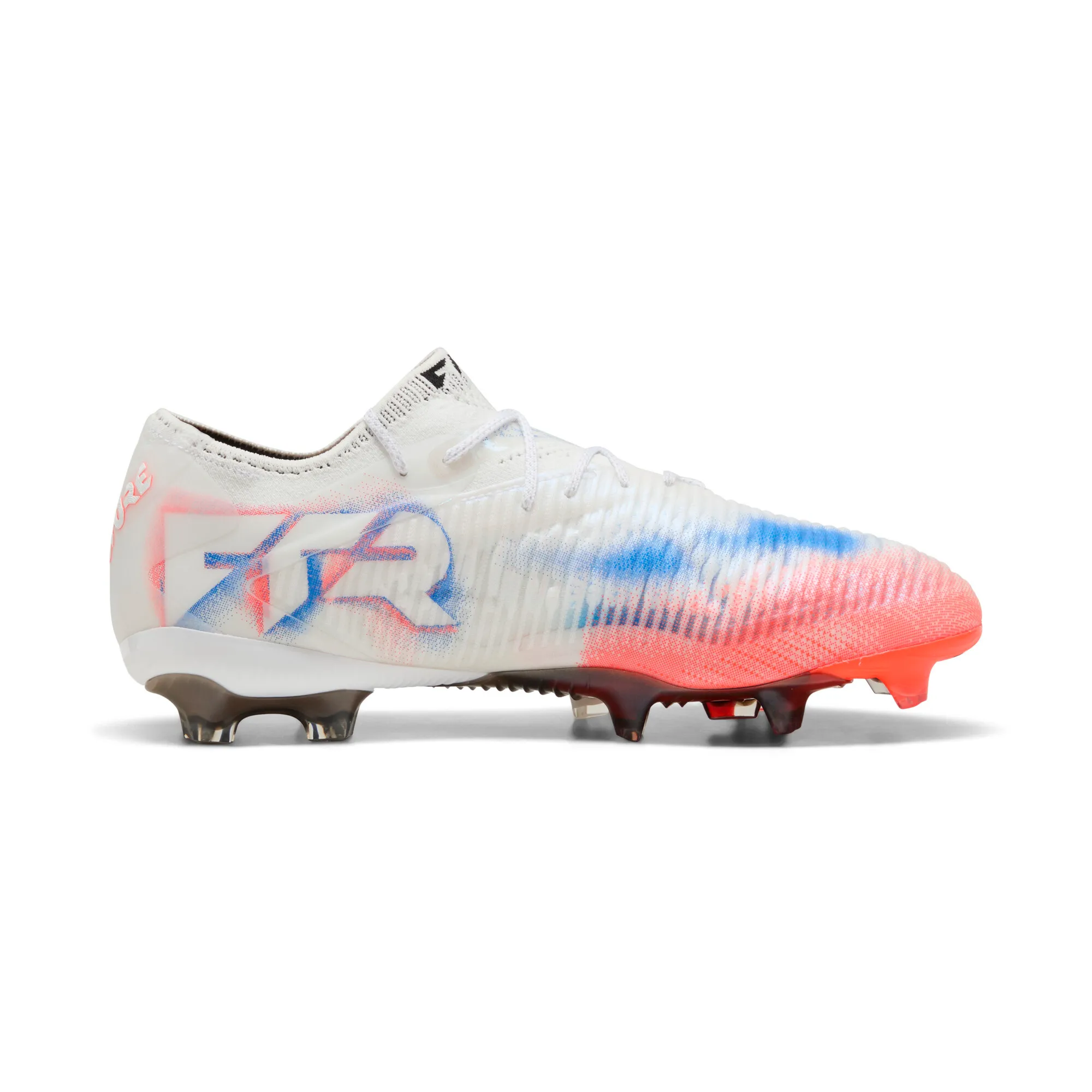 Puma FUTURE 8 ULTIMATE LOW FG Fußballschuhe Unisex – White Black Glowing Red 