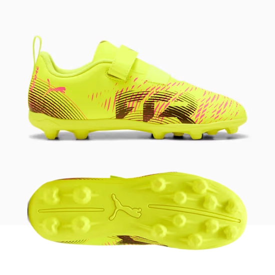 FUTURE 8 PLAY V FG/AG RB Fußballschuhe JR – Yellow Alert