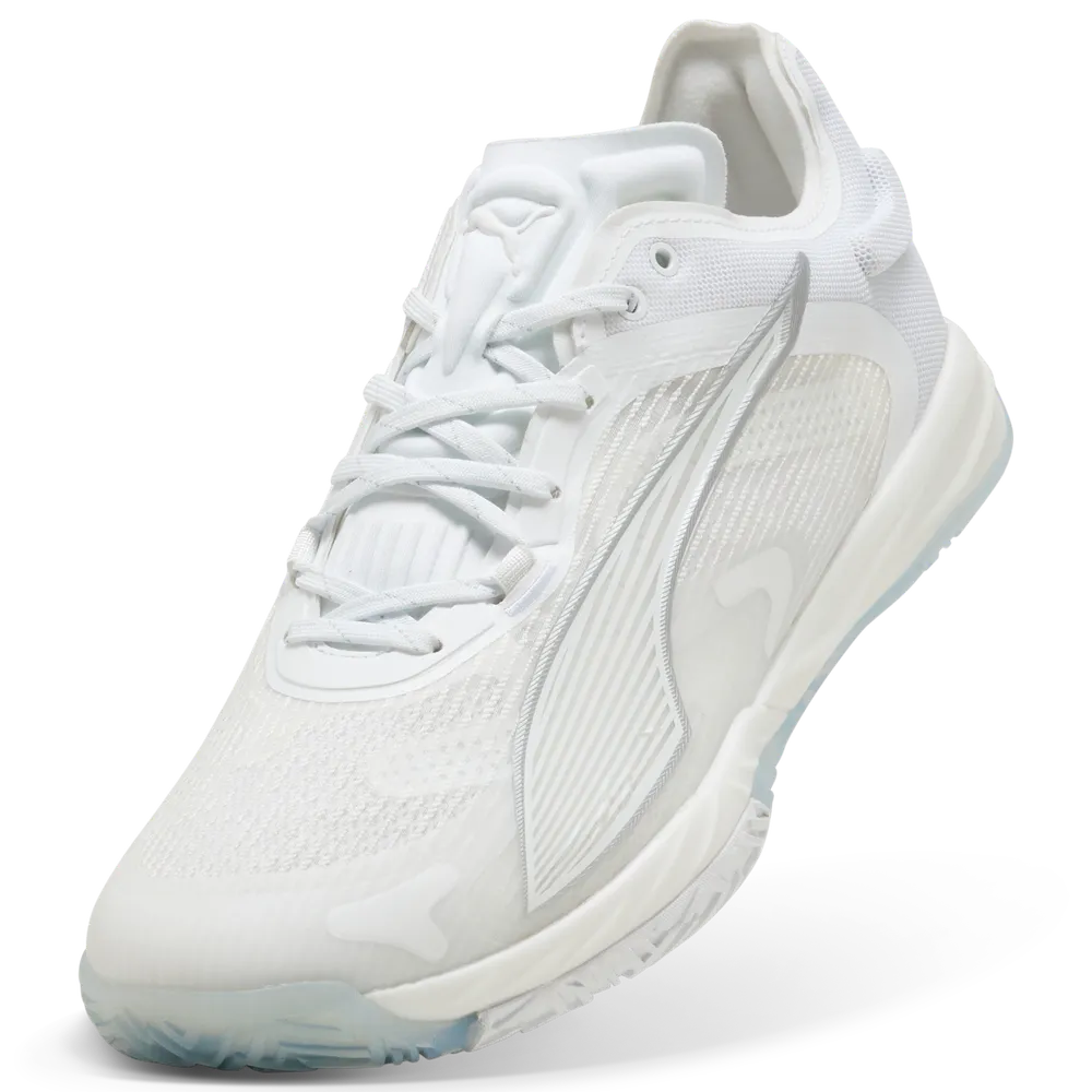 PUMA Accelerate NITRO™ SQD 4 White/Silver - Handballschuhe Herren
