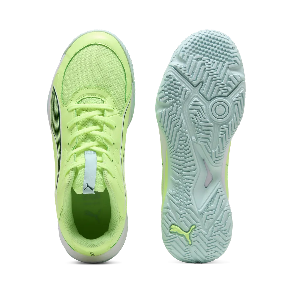 PUMA Accelerate Jr 4 Fizzy Light/Green/White - Handballschuhe Kinder