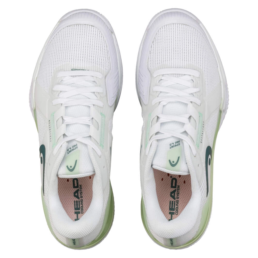 HEAD Sprint Pro 4.0 Clay Damen Tennisschuh - white/lightgreen