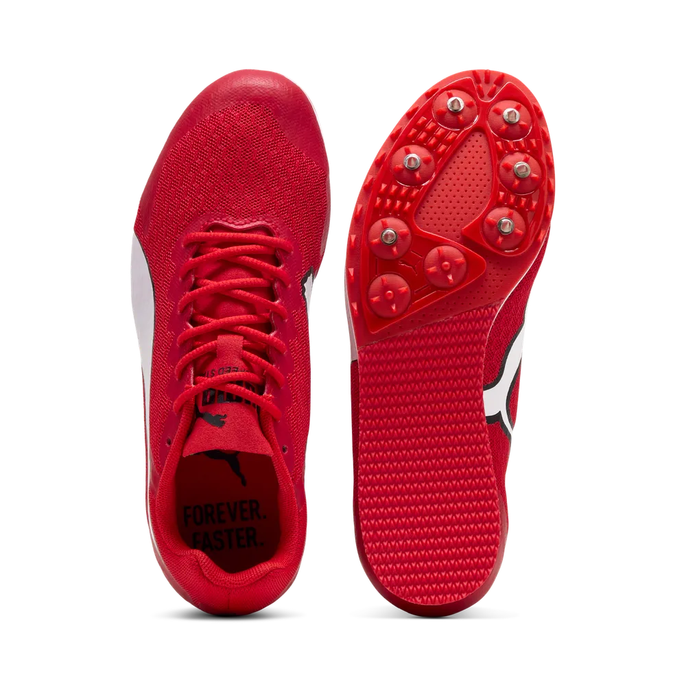 Puma evoSPEED Star 9 Junior Leichtathletikschuh (Spikes) – Red/White/Black Puma evoSPEED Star 9 Junior Leichtathletikschuh (Spikes) – Red/White/Black
