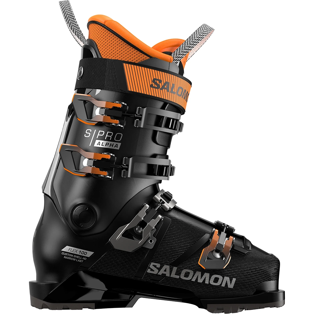 Salomon S/PRO ALPHA 100 GripWalk® Herren Alpin-Skischuhe - black/dark grey metallic 2026 Salomon S/PRO ALPHA 100 GripWalk® Herren Alpin-Skischuhe - black/dark grey metallic 2026