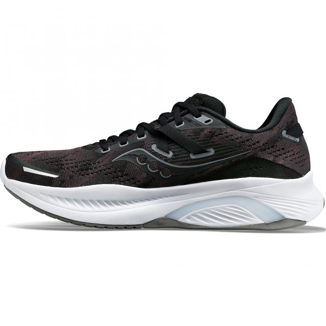 saucony Guide 16 Herren Stabilität- Laufschuh - schwarz/weiß