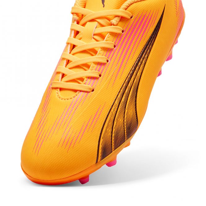 Puma ULTRA PLAY MG JR Rasen + Kunstrasenschuh - Sun Stream/Black Sunset Glow