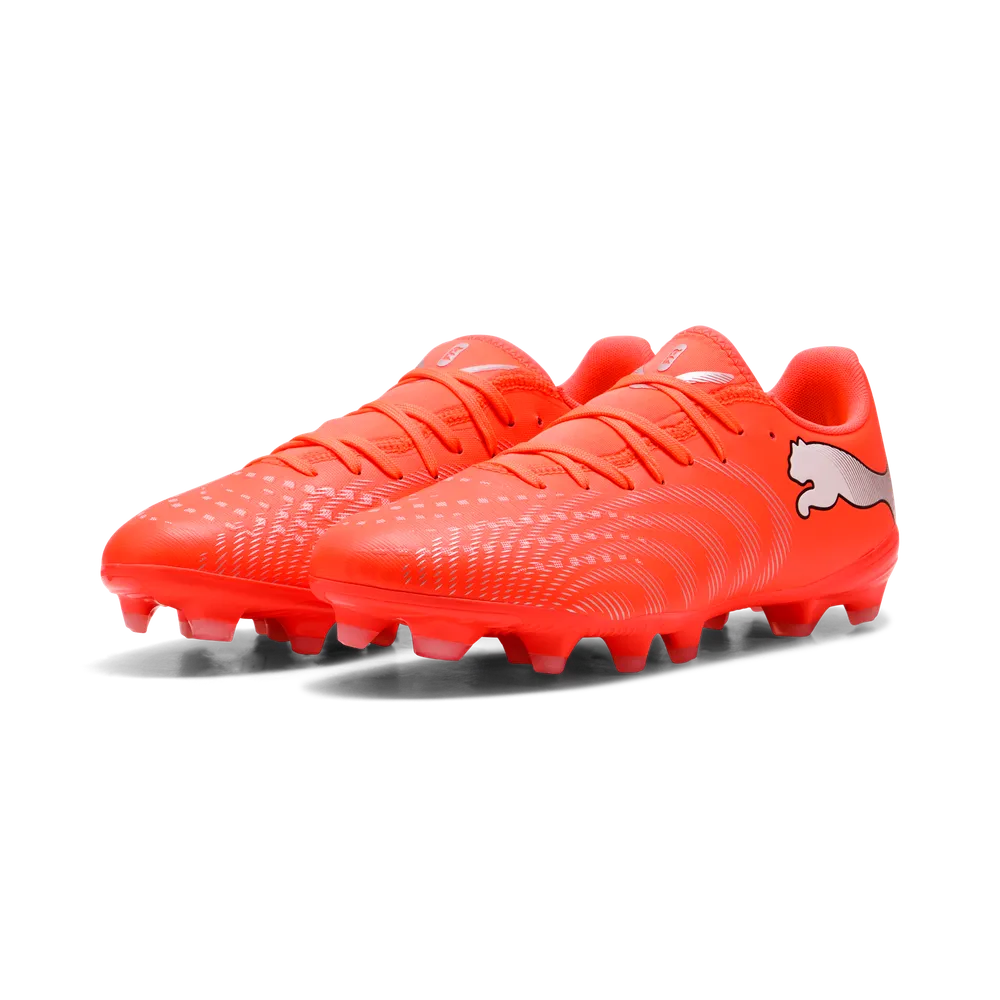 Puma FUTURE 9 PLAY FG/AG Fußballschuhe – Glowing Red/White/Black/Sliver Puma FUTURE 9 PLAY FG/AG Fußballschuhe – Glowing Red/White/Black/Sliver