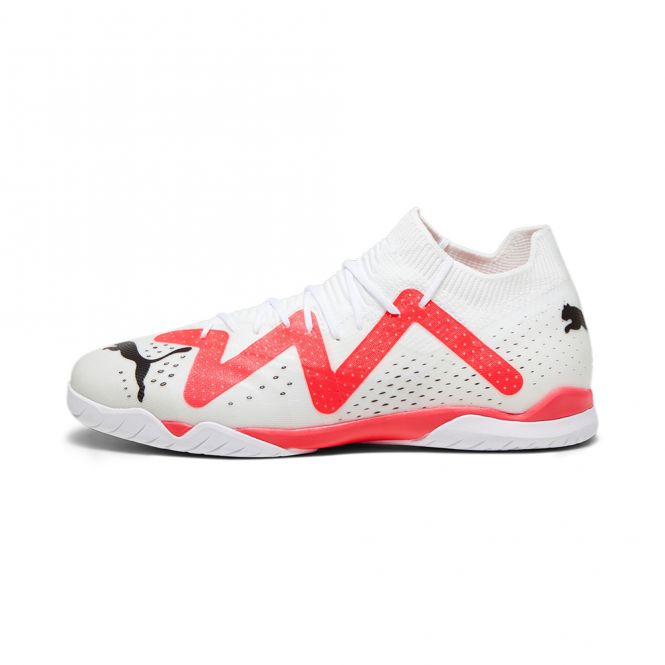 Puma FUTURE MATCH IT Hallenschuh - white black fire red Puma FUTURE MATCH IT Hallenschuh - white black fire red