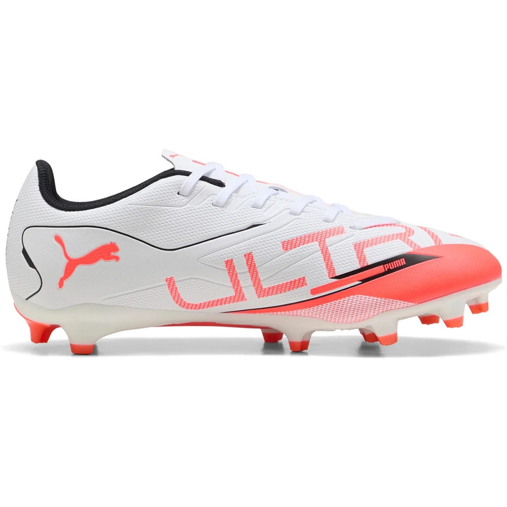 Puma ULTRA 5 PLAY FG/AG Fußballschuhe – White/Black Glowing Red Puma ULTRA 5 PLAY FG/AG Fußballschuhe – White/Black Glowing Red