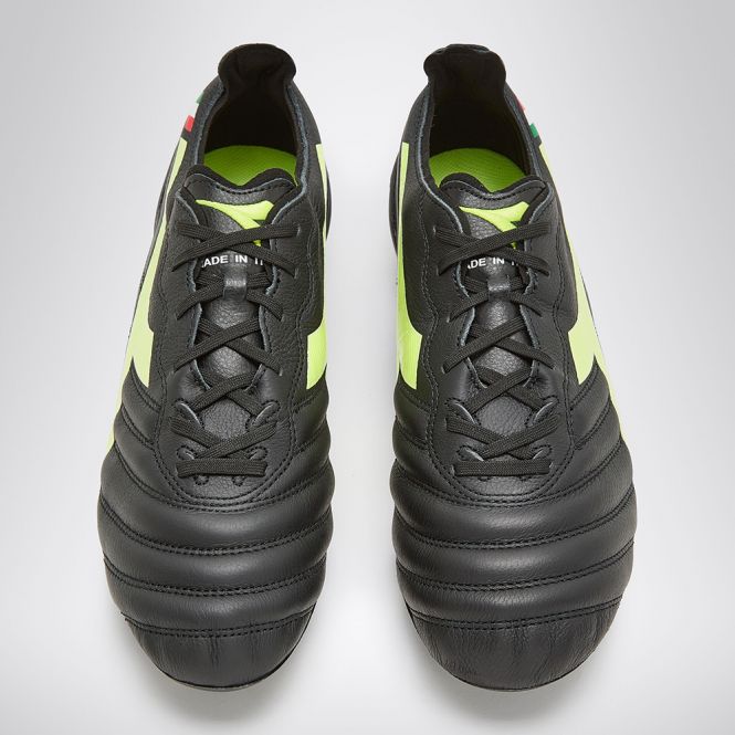 diadora BRASIL ELITE2 TECH ITA LPX Fussballschuh - schwarz gelb diadora BRASIL ELITE2 TECH ITA LPX Fussballschuh - schwarz gelb