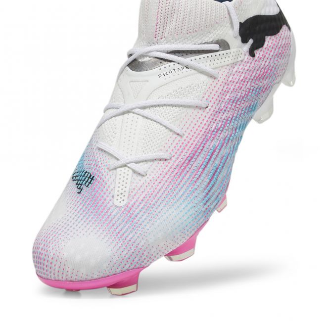 Puma FUTURE 7 ULTIMATE FG/AG Fussballschuh - white poison pink Puma FUTURE 7 ULTIMATE FG/AG Fussballschuh - white poison pink