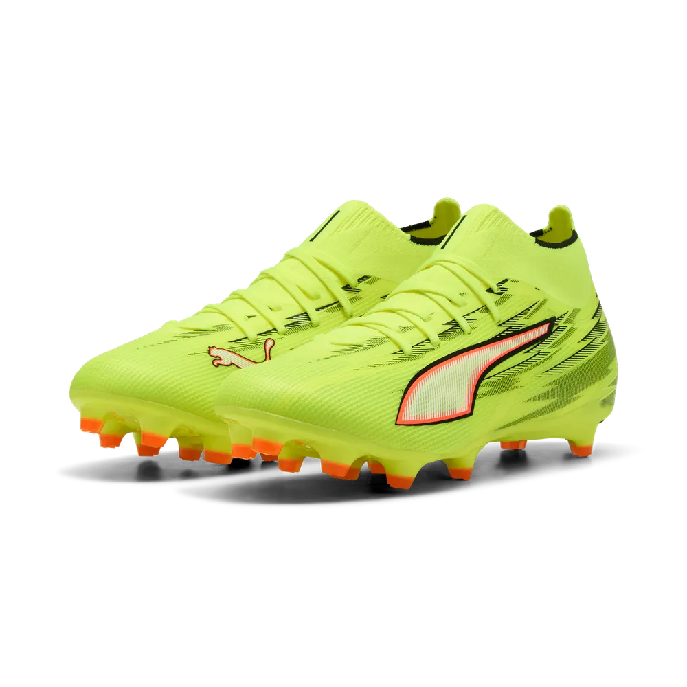 Puma ULTRA 6 MATCH+ FG/AG Fußballschuhe - Yellow Alert/Black/Red/Lime