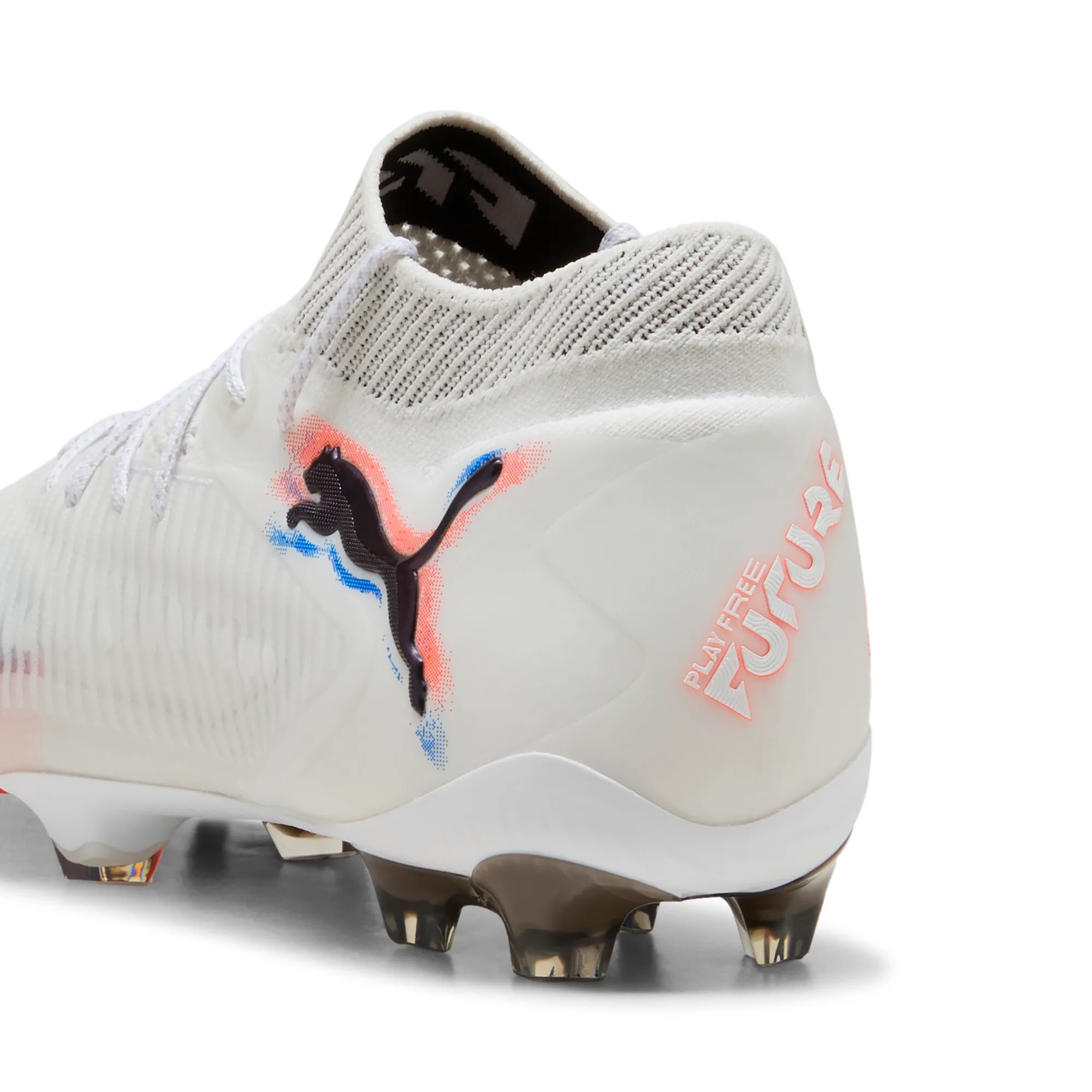 Puma FUTURE 8 ULTIMATE FG Fußballschuhe Unisex – White Black Glowing Red