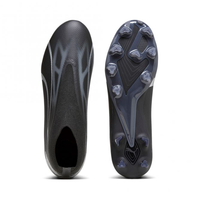 Puma ULTRA MATCH+ LL FG/AG Fussballschuh - black silver
