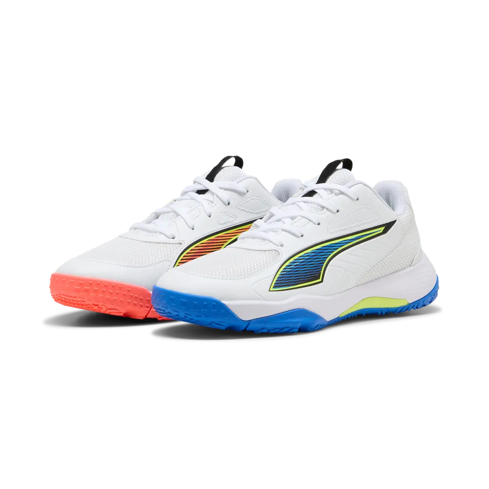 PUMA Accelerate Jr 4 Game On White/Red/Blue - Handballschuhe Kinder PUMA Accelerate Jr 4 Game On White/Red/Blue - Handballschuhe Kinder