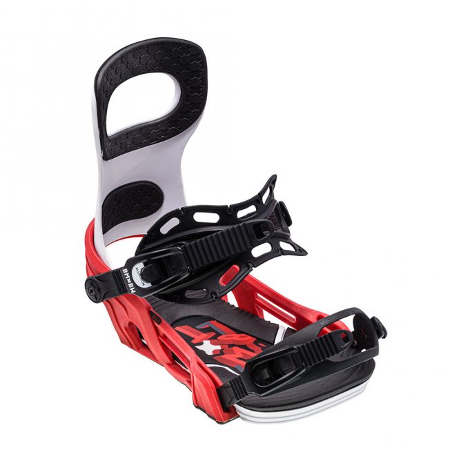 BENT x METAL Bolt Snowboard Bindung - white, red BENT x METAL Bolt Snowboard Bindung - white, red