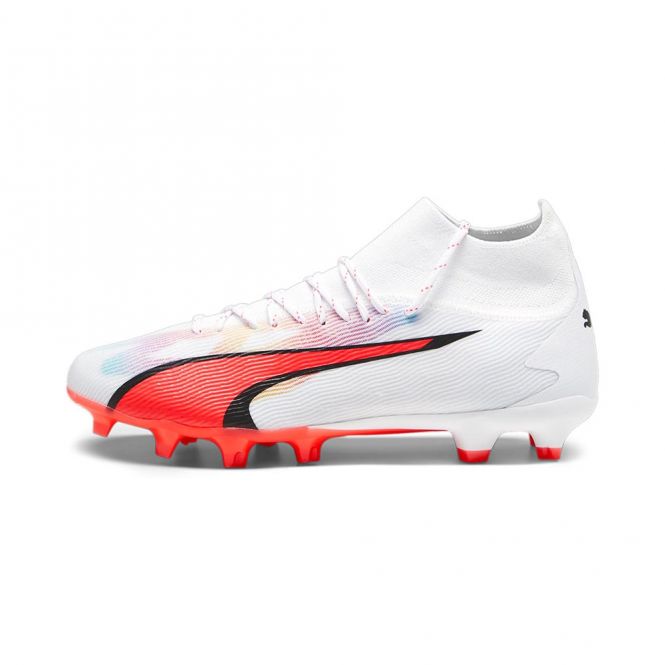 Puma ULTRA PRO FG/AG Fussballschuh - white black fire red Puma ULTRA PRO FG/AG Fussballschuh - white black fire red