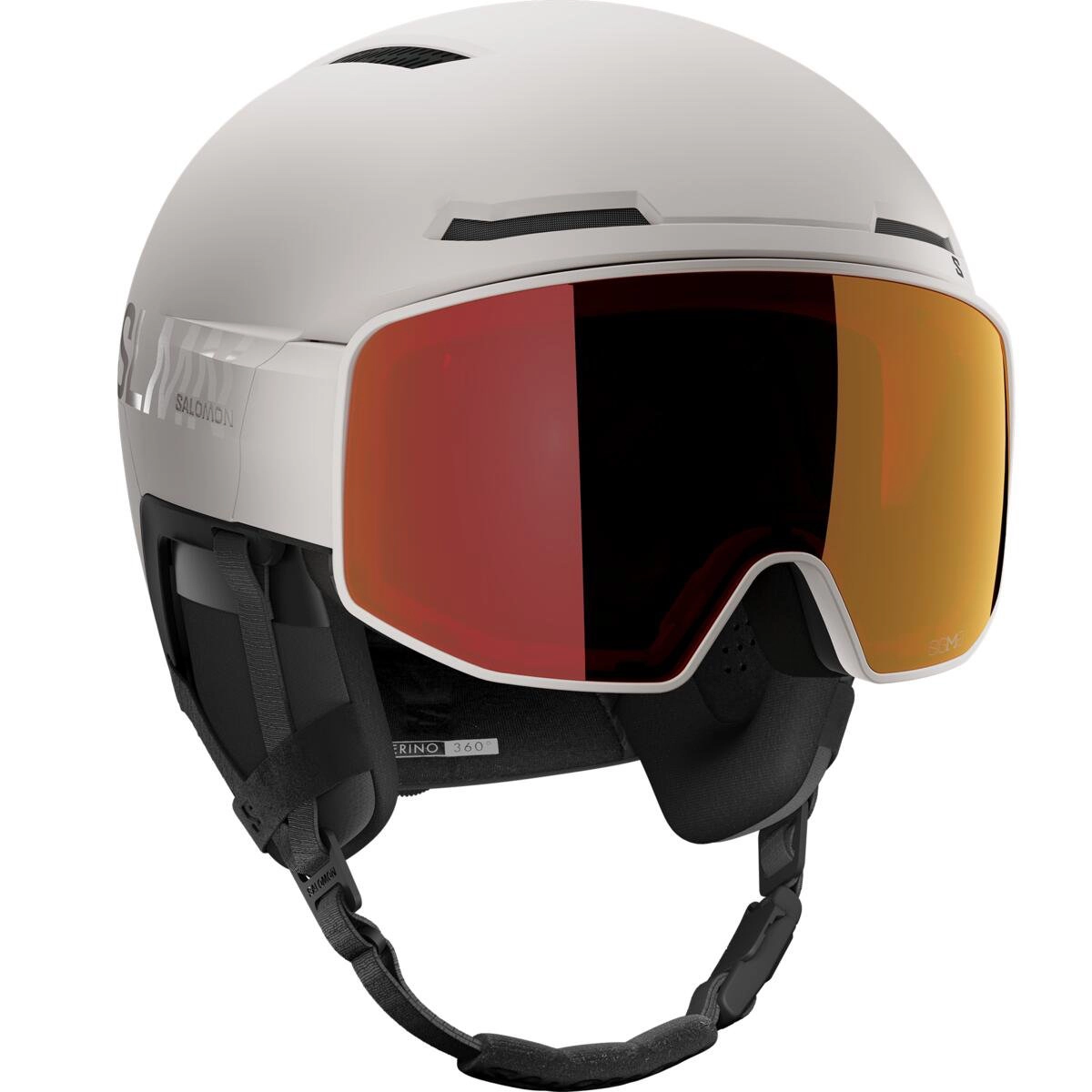 Salomon DRIVER PRIME SIGMA PLUS Skihelm mit Visier - grey violet
