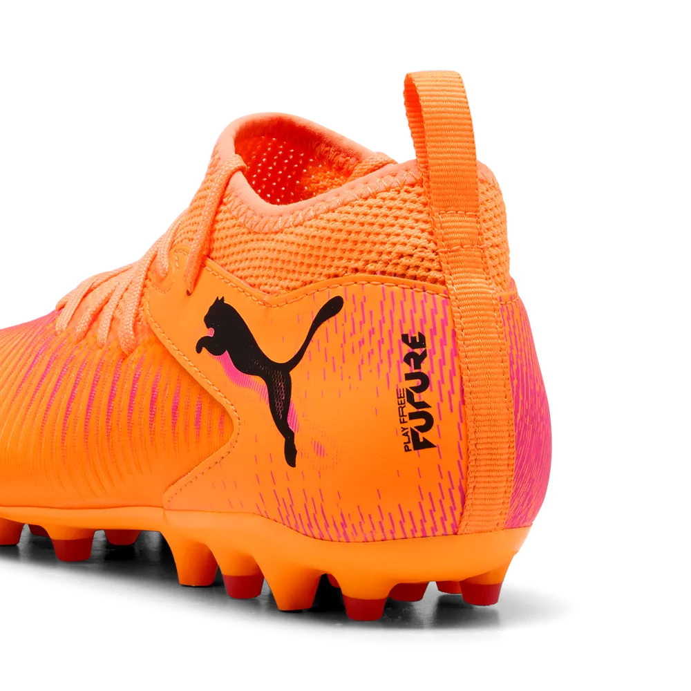 Puma FUTURE 8 MATCH MG Jr Fußballschuhe Kinder – Heat Fire/Black Ravish