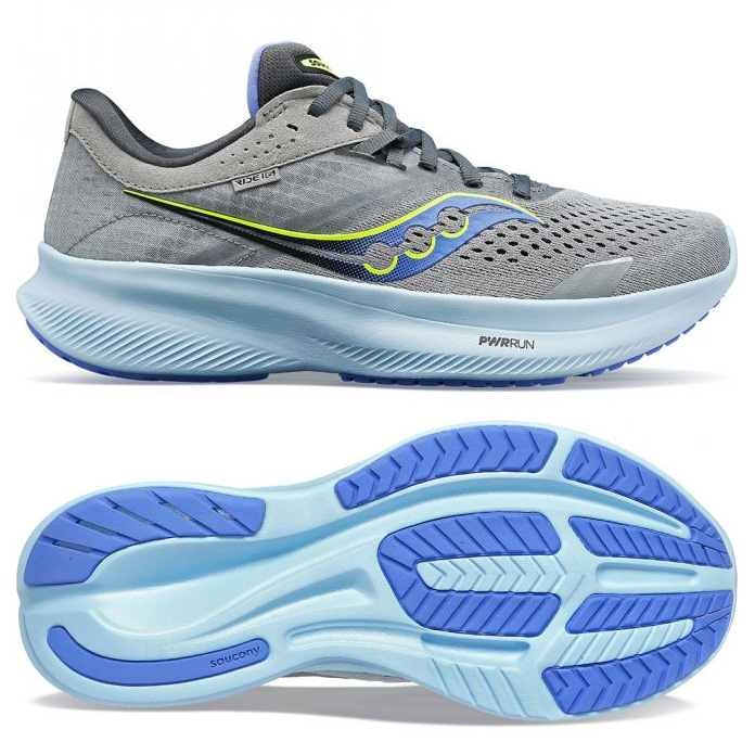 saucony Ride 16 Damen neutral Laufschuh - fossil/pool