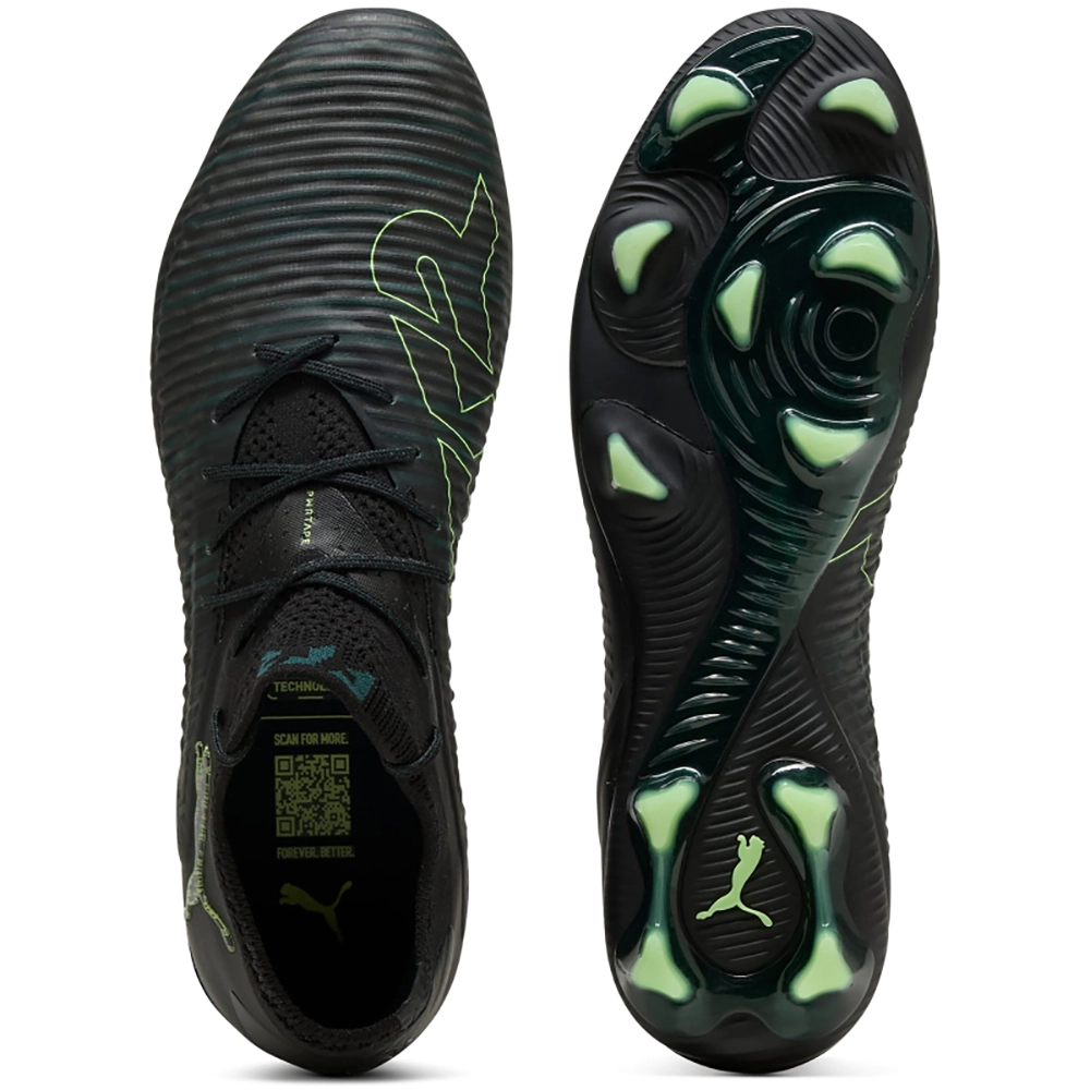Puma FUTURE 8 ULTIMATE LOW FG Fußballschuhe - Black/Fizzy Green