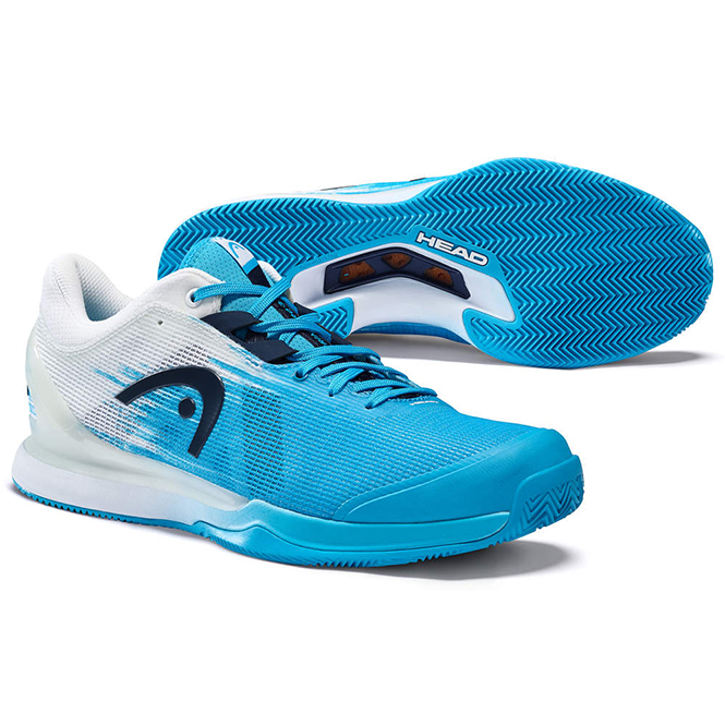 Head Sprint Pro 3.0 Clay Herren Tennisschuh weiß blau Head Sprint Pro 3.0 Clay Herren Tennisschuh weiß blau