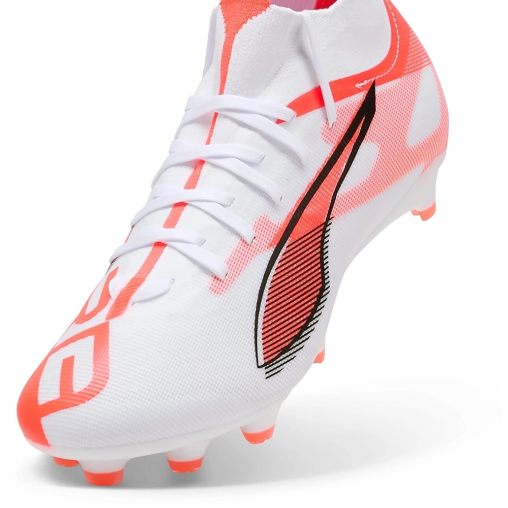 Puma ULTRA 5 MATCH+ FG/AG Damen Fußballschuhe – White/Black Glowing Red