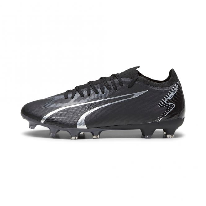 Puma ULTRA MATCH FG/AG Fussballschuh - black silver Puma ULTRA MATCH FG/AG Fussballschuh - black silver