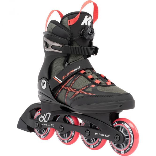 K2 Alexis 80 BOA W Inline Skate gray/coral K2 Alexis 80 BOA W Inline Skate gray/coral