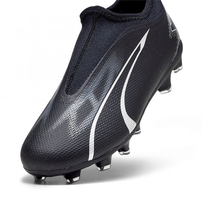 Puma ULTRA MATCH LL FG/AG JR Fussballschuh - black silver Puma ULTRA MATCH LL FG/AG JR Fussballschuh - black silver