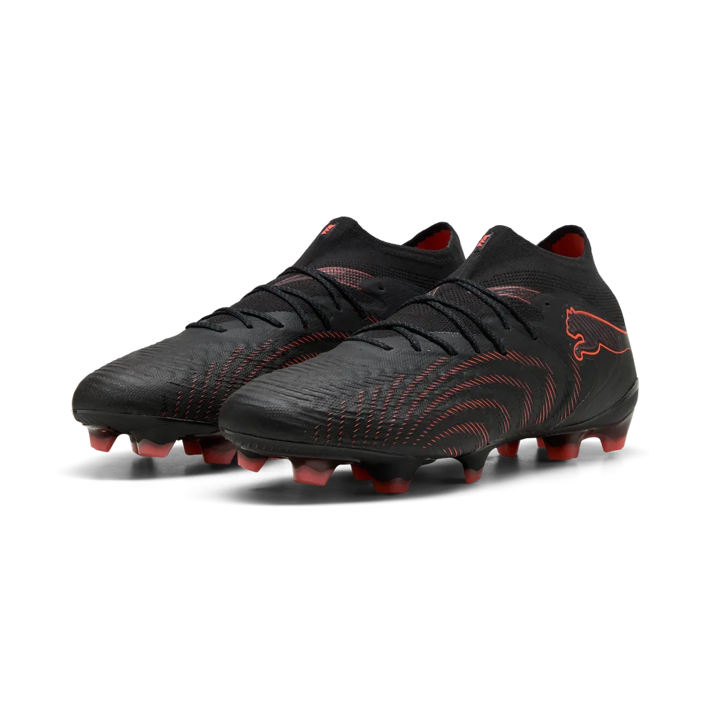 Puma FUTURE 9 ULTIMATE FG Fußballschuhe – Black/Glowing Red/Strong Grey