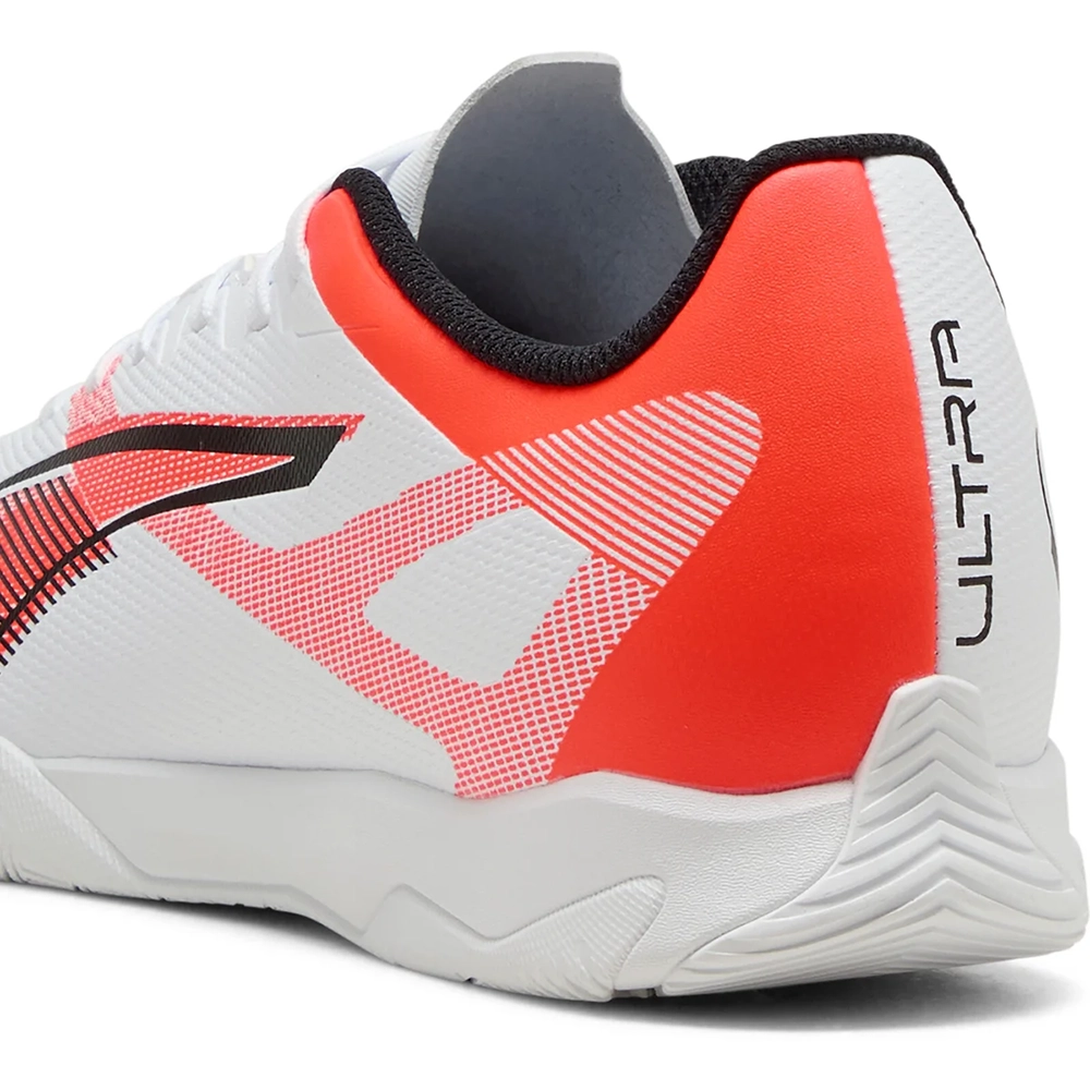 Puma ULTRA 5 PLAY IT Fußballschuhe – White/Black Glowing Red
