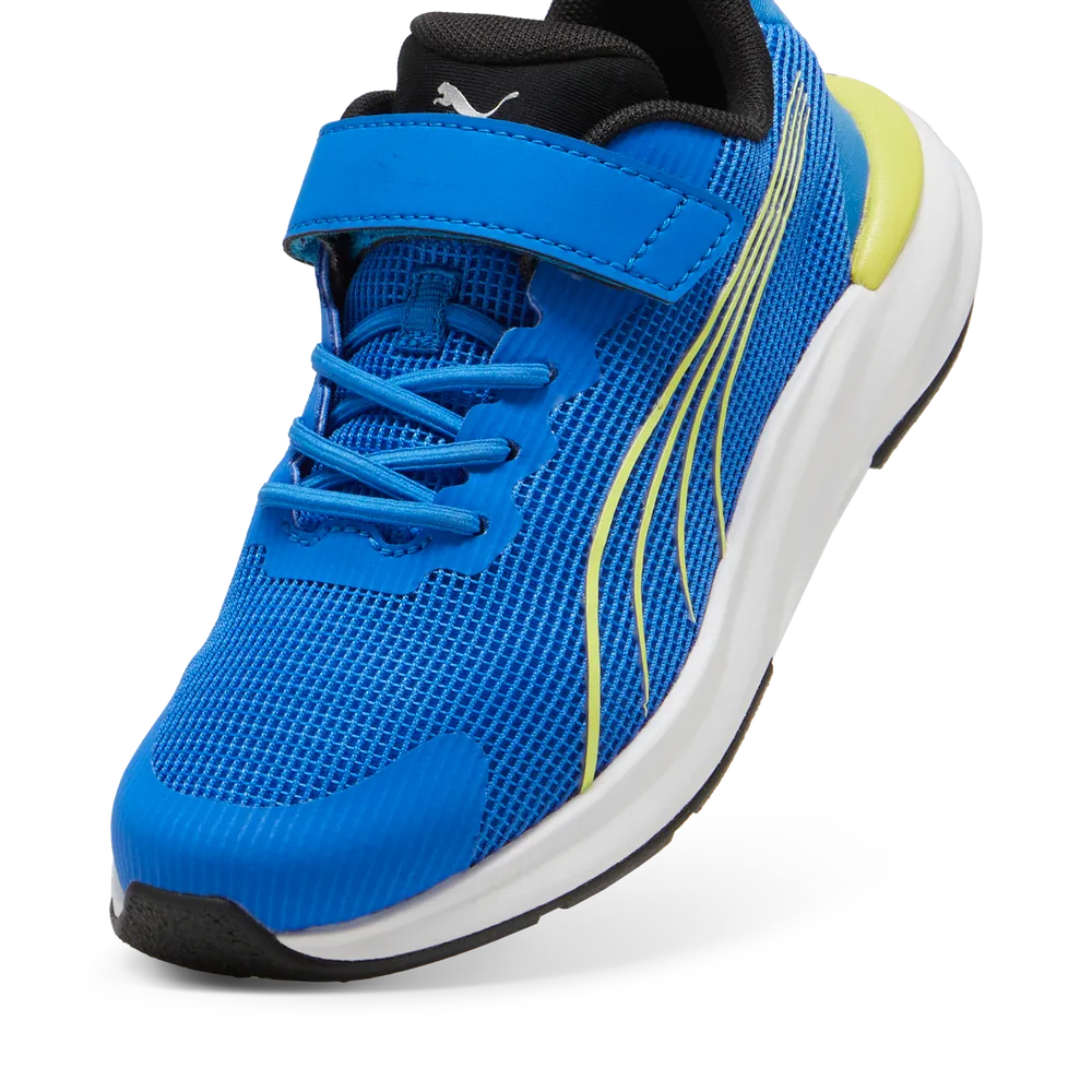 Puma Rapid NITRO™ PS - Blue/Black/Lime - Laufschuhe für Kinder