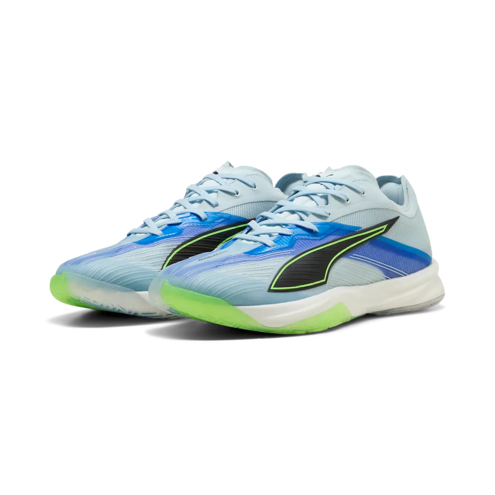 PUMA Accelerate Nitro SQD 5 Hallenschuhe Unisex – Aqua/Black/Green/Royal Sapphire PUMA Accelerate Nitro SQD 5 Hallenschuhe Unisex – Aqua/Black/Green/Royal Sapphire