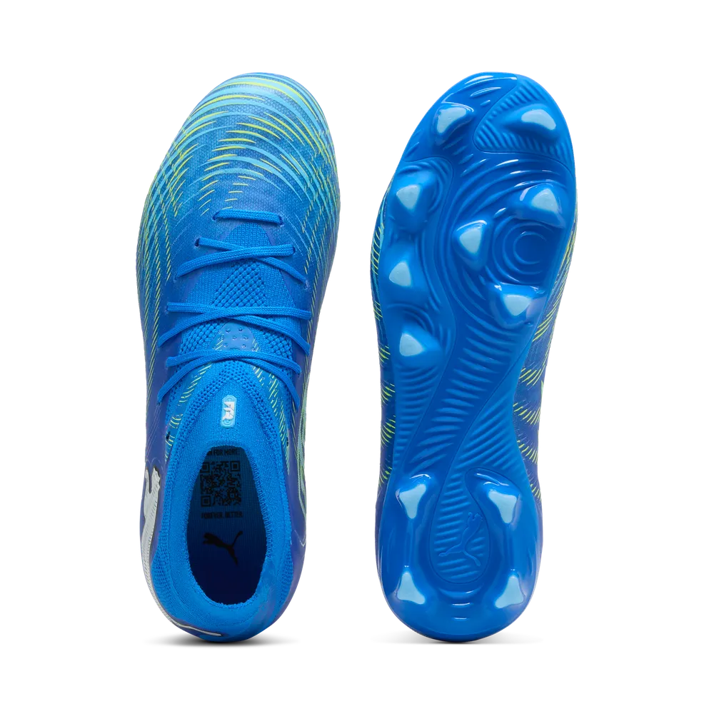 Puma FUTURE 9 PRO FG/AG Fußballschuhe Kinder – Ultra Blue / White / Luminous Blue / Black