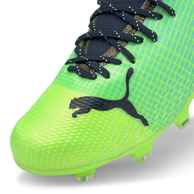 Puma ULTRA 2.3 FG/AG Jr. Fussballschuh - Green Glare Elektro Aqua Spellbound