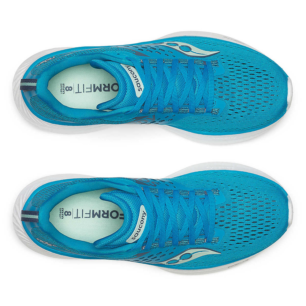 saucony Ride 17 Damen Neutral Laufschuh - ViZiBlue | Mirage saucony Ride 17 Damen Neutral Laufschuh - ViZiBlue | Mirage