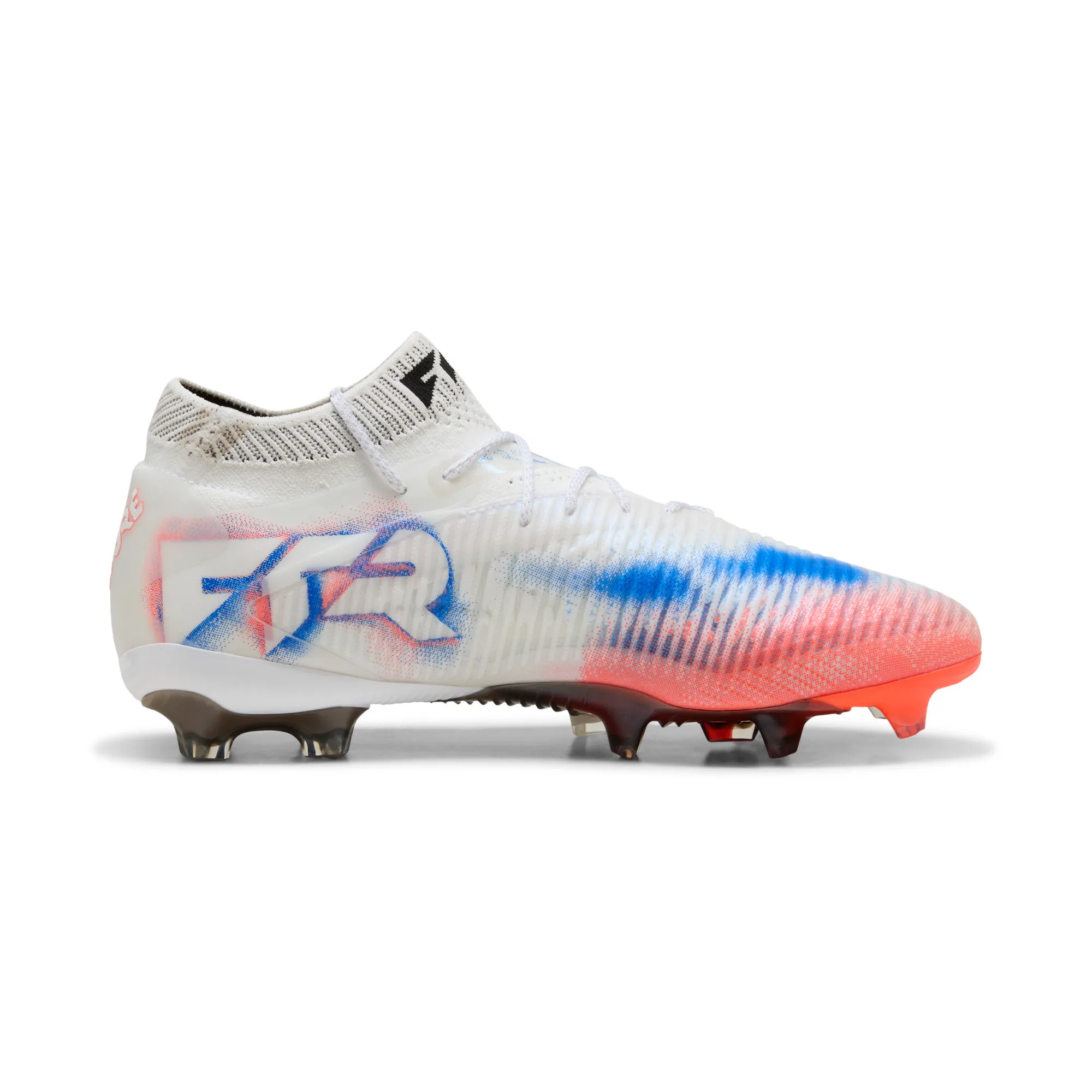 Puma FUTURE 8 ULTIMATE FG Fußballschuhe Unisex – White Black Glowing Red