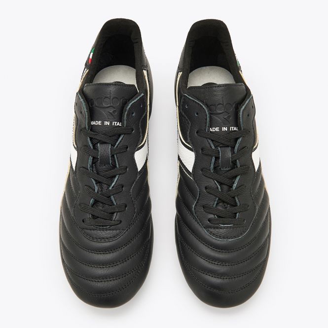 diadora BRASIL ITALY OG LT+ MDPU Fussballschuh - schwarz weiss diadora BRASIL ITALY OG LT+ MDPU Fussballschuh - schwarz weiss