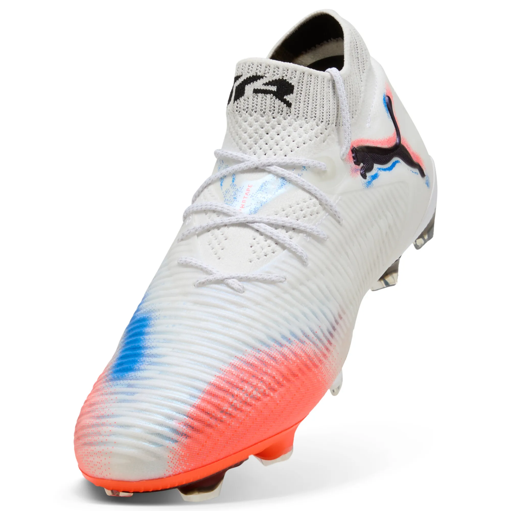 Puma FUTURE 8 ULTIMATE FG Fußballschuhe Unisex – White Black Glowing Red