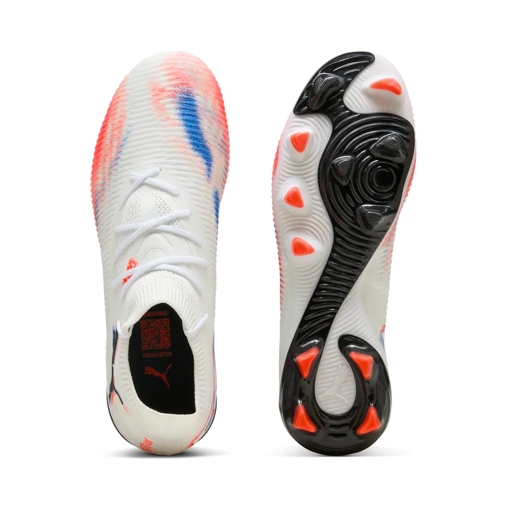 Puma FUTURE 8 MATCH FG/AG Fußballschuhe Damen – White/Black Glowing Red