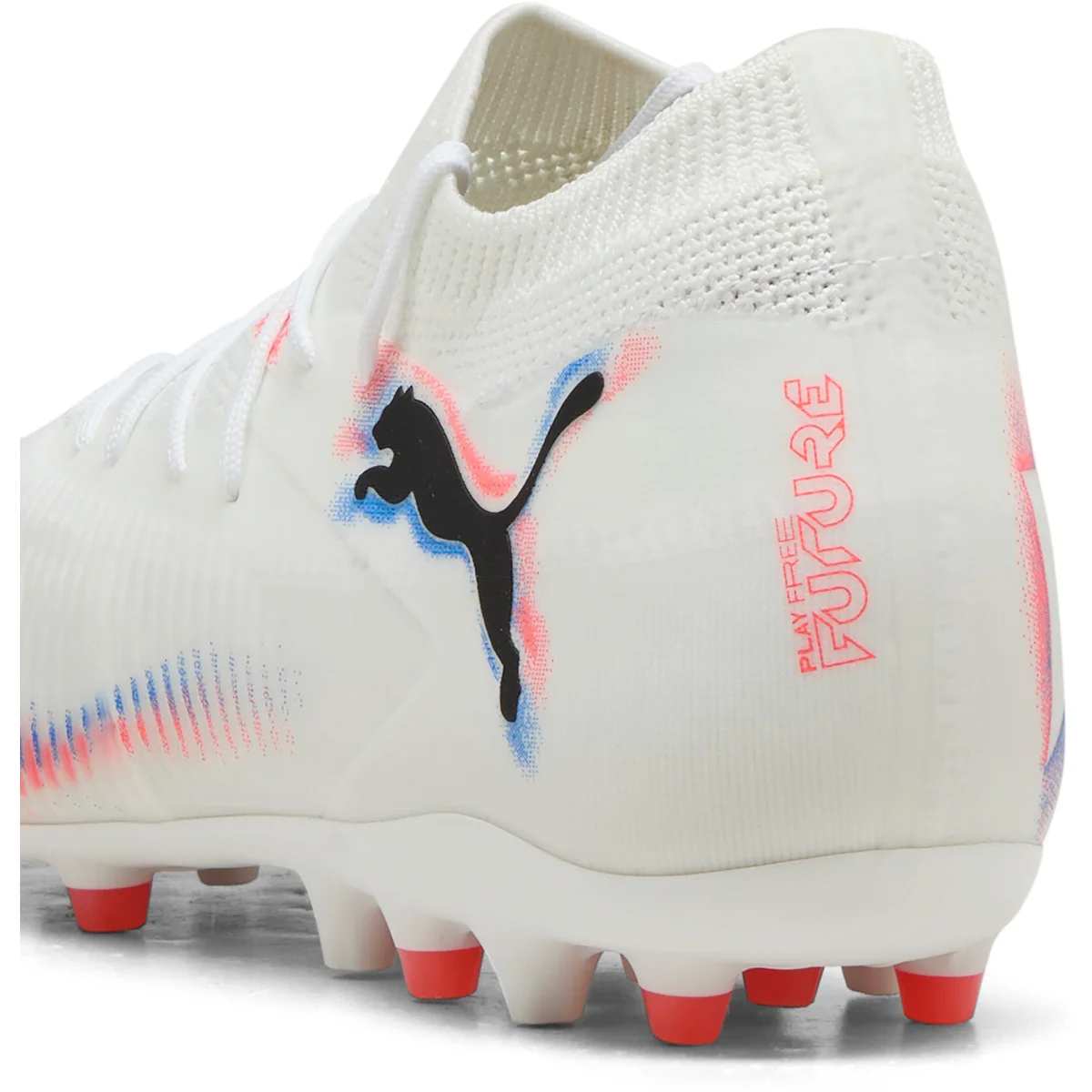 Puma FUTURE 8 MATCH MG Fußballschuhe Unisex – White Black Glowing Red 